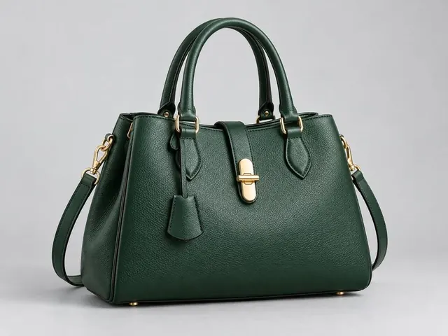 Studio Background example: the handbag on a clean light grey studio background